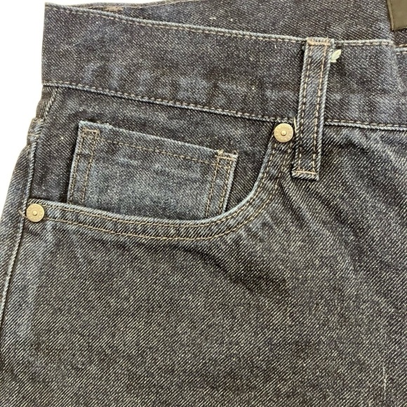 DSTLD Straight Fit Jeans Solid Dark Wash Grey Stitch Streetwear Casual Sz 32x30 - Picture 13 of 15